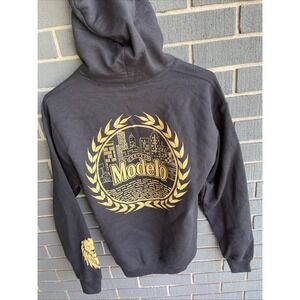 Modelo Cerveza Hoodie Size Small Black Cotton